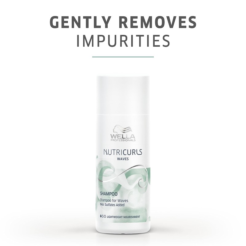 Wella Professionals Nutricurls Shampoo for Waves, Formulated with Nourish-In Complex,