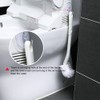 Baffect Curved Toilet Brush Plastic Long Antislip Grip Handle Toilet