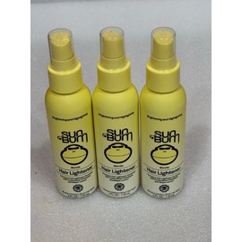 Sun Bum Blonde Formula Hair Lightener 4 Oz Spray Brightening Highlighting 3 Pack
