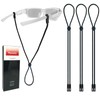 Favanty Non-Slip Glasses Strap, Side-Clip Adjustable, 3PCS Black