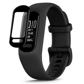 MOTONG For Garmin Vivosmart 5 Screen Protector - Curved Full Coverage PMMA Screen Protectors For Garmin Vivosmart 5 Watch, Anti-Scratch, Anti-Fingerprint, Bubble Free