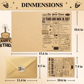 Happy 16th Birthday Cards, Funny 16th Birthday Decorations for Son Daughter, Vintage Back in 2009 Birthday Poster for Bday Niece Nephew, Sweet 16 Year Old Best Gifts for Girls Boys (Kraft Paper)