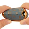 CHATYYD Key Fob Cover for Ford with Keychain,Soft TPU Car