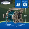 Suncast Hose Handler Wall-Mounted Reel for Outdoor Garden Storage, Light