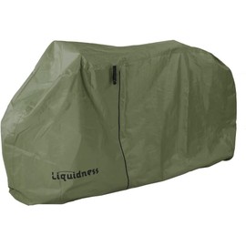 Liquidness Bicycle Cover, Bike Cover, Manufacturer, Thick, 210D Waterproof, Tear Resistant, Anti-Theft, Windproof, Dustproof, UV Protection, Zipper, Storage Bag Included, Normal) (Olive)