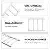 ERINGOGO 1pc White Column Railing Hand Rest Furniture Fence Wood