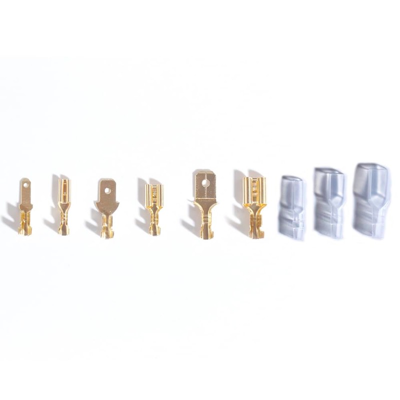 aikoolwer 450Pcs 2.8mm 4.8mm 6.3mm Male Female Spade Connectors Kit