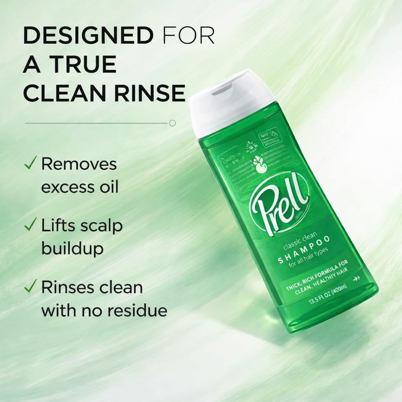 Prell Original Green Shampoo – Classic Clean Deep Cleansing Shampoo