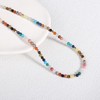 Miss Pink Colorful Beaded Necklaces for Women, O Initial Necklaces
