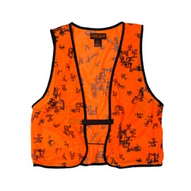 Orange Aglow Signature Lightweight Mesh Blaze Orange Camo Hunting Vest - Ultralightweight & Breathable Polyester Hunting Safety Vest, Visible Day or Night – Quick-Drying and Durable (3XL)