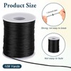Nylon Cord, 1.5 mm x 100 m Black Nylon Jewellery