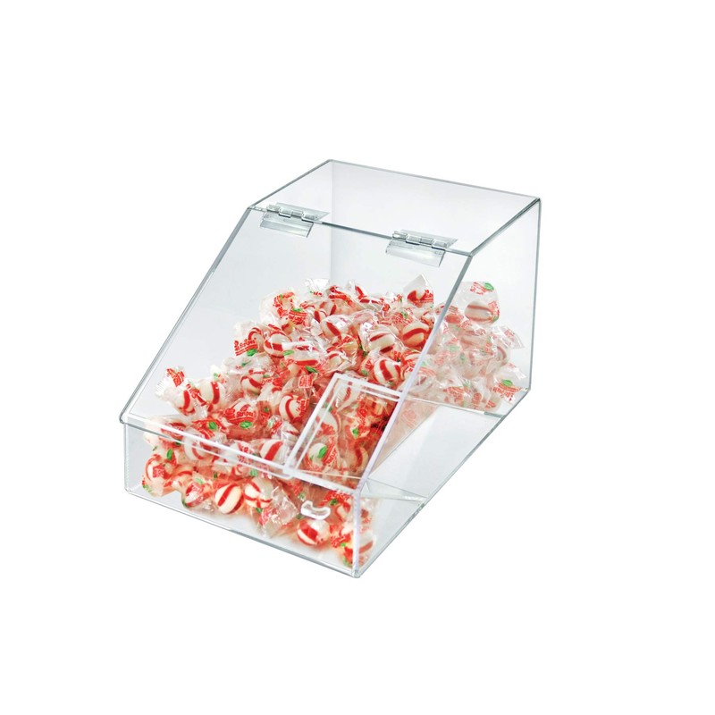 Azar Displays 400418 1.5 Gallon Acrylic Candy Bin with Lift-Open