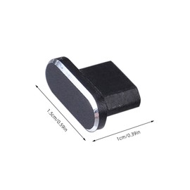 SHINEOFI 2pcs Headphone Jack Micro USB Dust Plug for Edge Honor Durable Easy Installation Stylish Black Design Protects Against Grime Lint