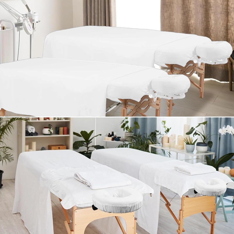 3 Piece Microfiber Massage Table Sheet Set, Beauty Massage Bed