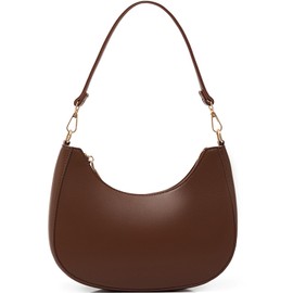 NIUEIMEE ZHOU Crescent Bag for Women Soft Vegan Leather Crossbody Bags Tote Shoulder HandBag Underarm Purses