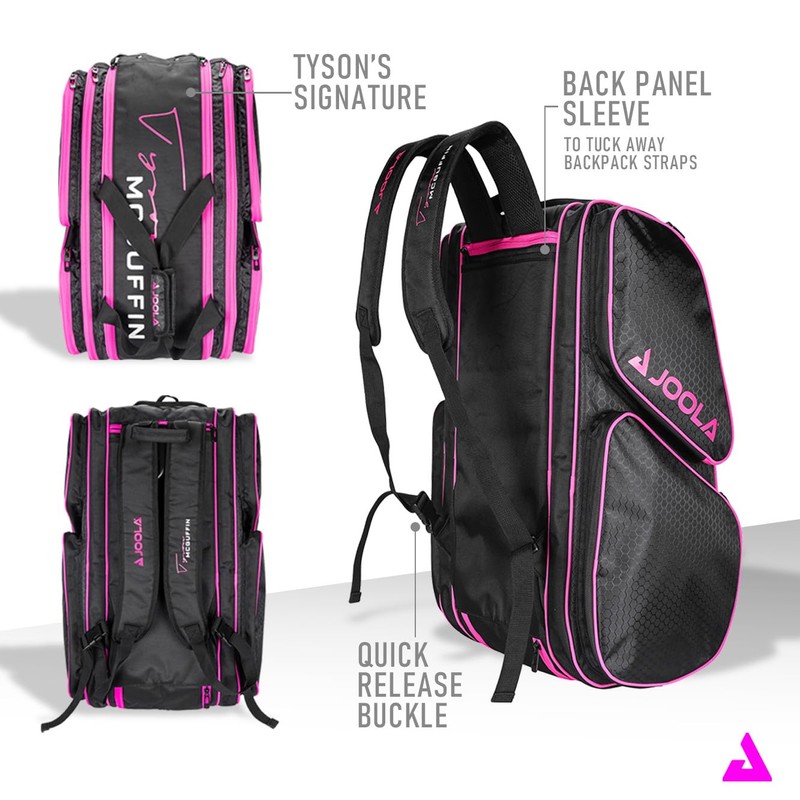 JOOLA Sport Bag, Black/Pink