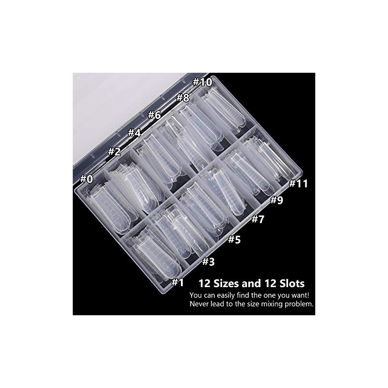 BNG Pack of 120 Nail Shapes Dual Nail Forms Full