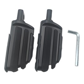 Estriberas para motocicleta y pasajero (Style-D-Metta Negro)