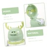 LABRIMP Straw Cup with Antler Design Leak Water Bottle for