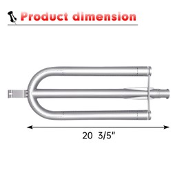 Cozilar 20.6" Grill Burners for Dacor OBS52, OB36, OB52, OBS36, OBSB162, 17211 BBQ Gas Grill Replacement Parts Pipe Tube Accessories, Stainless Steel