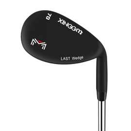 XINGGM Forged Golf Wedge Set for Men or Individual 48/50/52/54/56/58/60 Degree Gap Wedge Sand Wedge Lob Wedge Right Hand,Milled Face for More Spin,Easily Escape from Bunker (Black,70 Degrees)