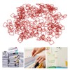 100pcs Paper Clips Prevent Slip Cute Candle Shaped Decorative Metal