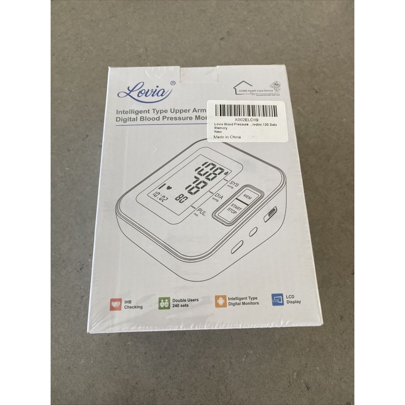 Lovia Intelligent Upper Arm Digital Blood Pressure Monitor B07 |