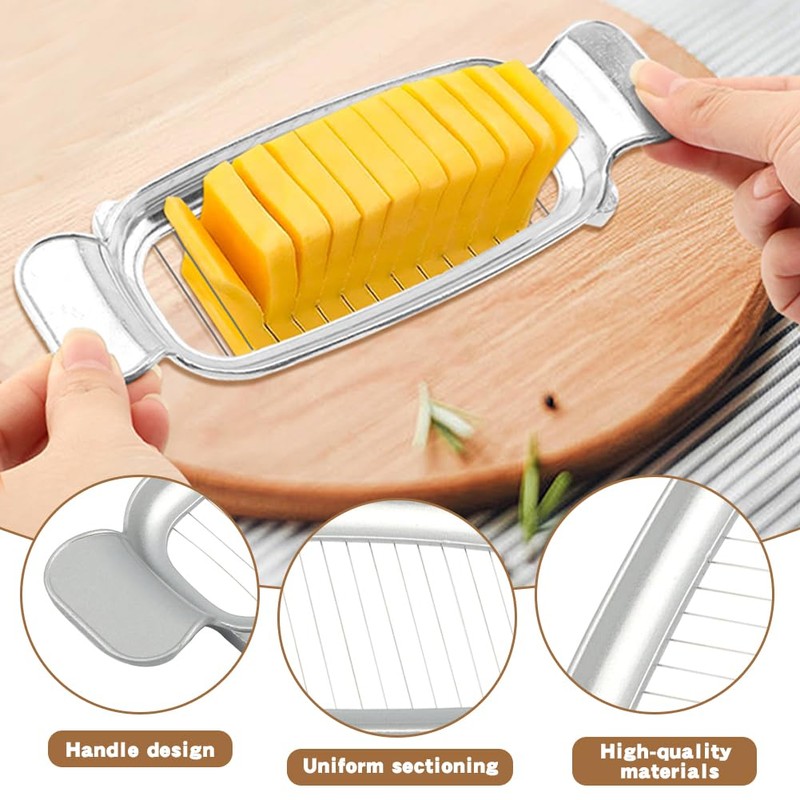 Butter Dish with Lid and Slicer Set for Standard Butter