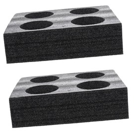 GLEAVI 2 Pcs Cup Holder Tray 4 Cup Carrier Tray Takeout Cup Holder Take Out Containers Coffee Takeout Tray Beer Can Holder Tray to Go Drink Holder Milk Tea Cup Pearl Cotton Drinks