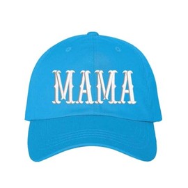 Mama Bold Embroidered Baseball Hat – Vintage-Inspired Cotton Cap | Gift for Mother’s Day, Baby Showers & Everyday (US, Alpha, One Size, Aqua)