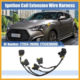 Partuto Ignition Coil Wire Harness for Kia Rio 12-14 for Kia Soul 10-12 for Hyundai 12-14 27350-2B000 Ignition Coil Extension Wire Harness Pigtail Connector End Replacement