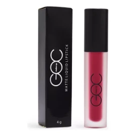 Goc, Matte Liquid Lipstick, Indeleble, Alta Pigmentación Acabado Mate Color Mad Cherry