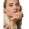 Chunky Open Ring Minimalist Adjustable Teardrop Statement Ring for Women