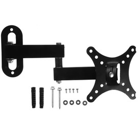 Gatuida Tv Wall Mount Bracket for Monitors Computer Screen Holder Easy Installation Swivel Function and for Clean Setup