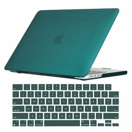 Se7enline Compatible with 2021/2022/2023/2024 MacBook Pro 14 inch Case Hard Shell Laptop Cover for 14-inch MacBook Pro New Model A2442 A2779 A2918 A2992 M3 M2 M1 Pro/Max &Keyboard Skin,Deep Teal