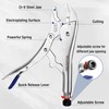 WORKPRO 5-Piece Pliers Set - 6", "7-', 10' Curved Jaw