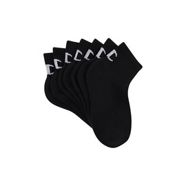 Champion Kids Quarter Crew Socks - 7 Pack, Black (7 Pack), Small