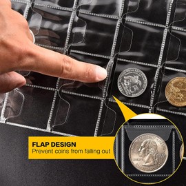 PAIYULE Coin Collection Coin Album Coin Storage for Collectors, 282 Pockets Coin Display Storage Box, Collector's Cases Organiser Box for Coin Collection Accessories, Money Currency, Pennies, Quarter