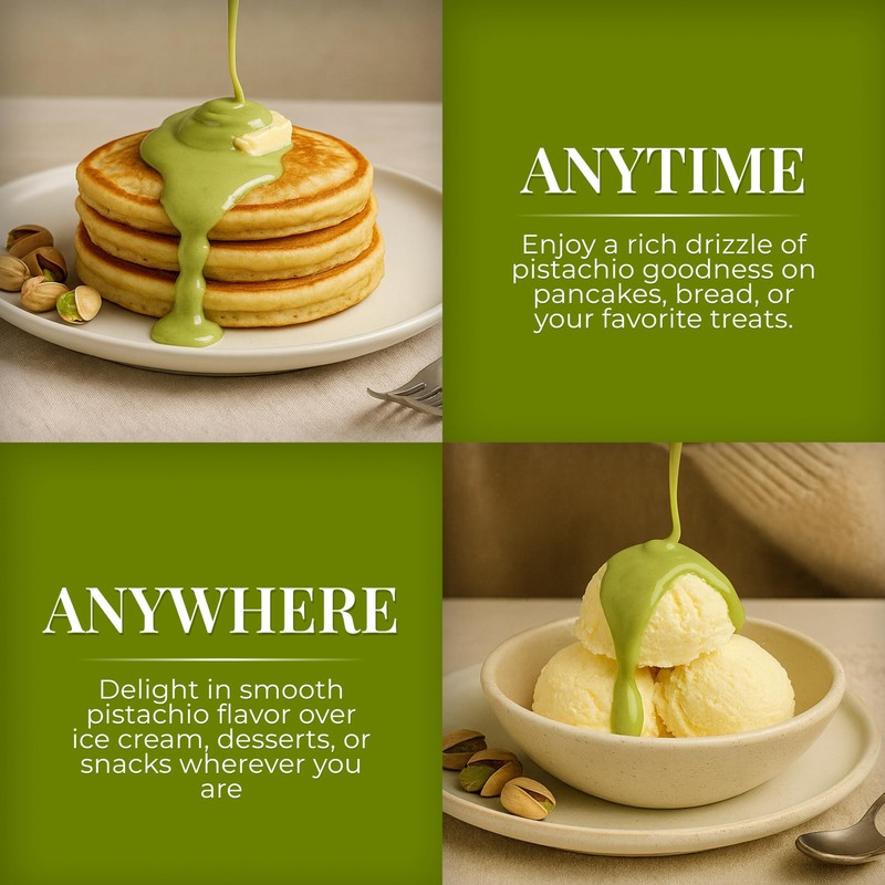Mocha Point Pistachio Sauce – Premium Dessert & Coffee Topping