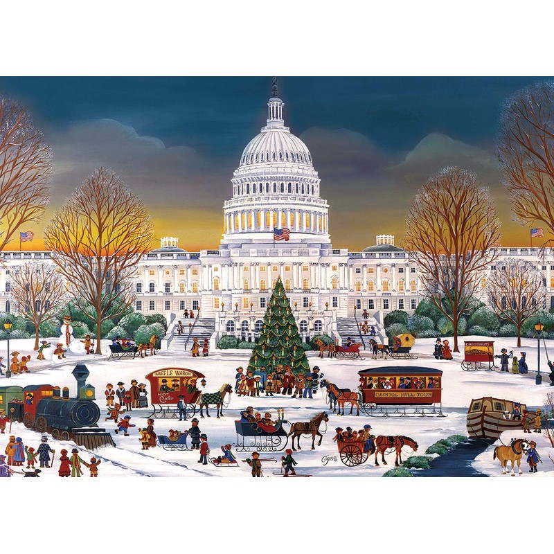 Christmas at The Capitol Family Puzzle 300pc