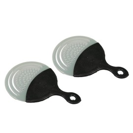 2 Clear Plastic Can Strainer With Grip Handle Drain Tuna Veggies