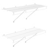 VEVOR Wire Shelf Kit, 3 ft, Set of 2, Wall