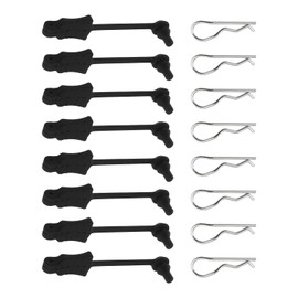 8 Set RC Body Clips Bent Springy R Pins Body Clip Retainers Body Clips Accessories Compatible with 1/8 1/10 RC Car Model Plastic&Metal