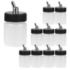 OPHIR 10x 22CC Dual Action Airbrush Plastic Bottle Jars Professional