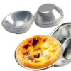 JASOLYI 10pcs Aluminum Egg Tart Molds,Tart Tin Pudding Moulds,Muffin Tin