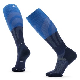 Smartwool Run Targeted Cushion Compression Over The Calf Socks Deep Navy X-Large