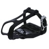 BV Bike Pedals Look Delta Compatible 9/16'' with Toe Clips
