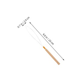 Beavorty 8pcs Hair Extension Loop Needle Threaders Bead Device Tools Set Wooden Handle Crochet Hooks For Wigs Hair Braiding And Styling For Salon And Home Use