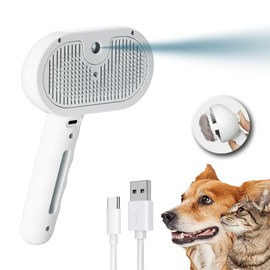 Pet Hair Brush，For shedding dog and cat hair, One Touch Gentle Removal of Loose Undercoat, Brush for All Hair, Types Massage Grooming Tool