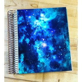 Handmade Galaxy Laminated Cover Set for use with an Erin Condren Life Planner
